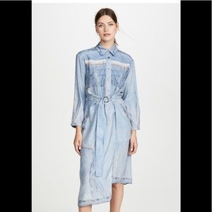 NWT Denim silk dress